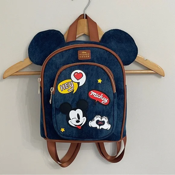 *** SOLD *** 🚨HOST PICK!🚨 NWT Disney Mickey Mouse Denim Mini Backpack - Picture 2 of 5